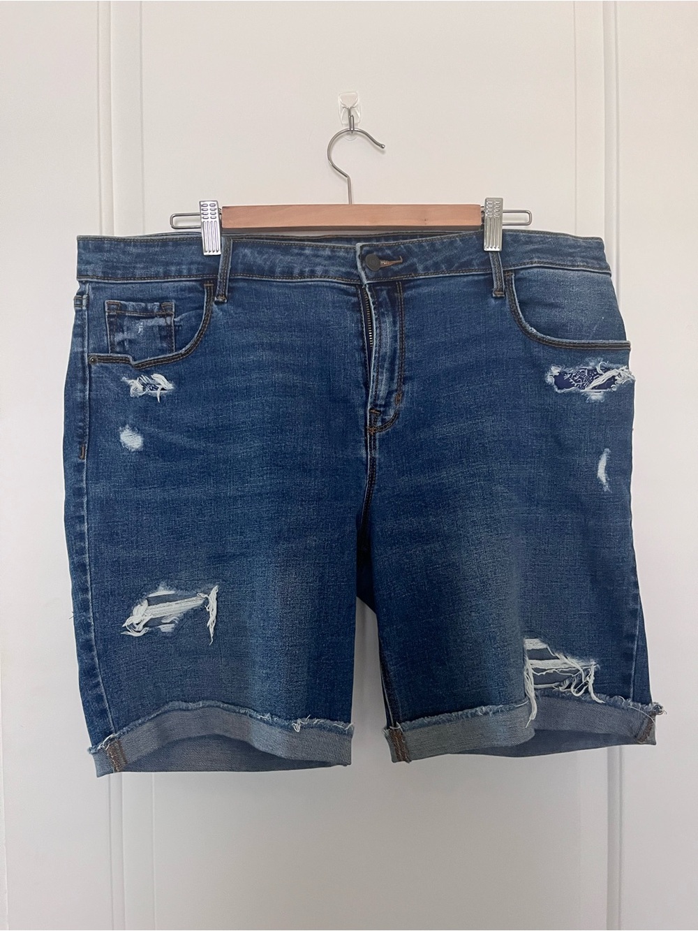 Old Navy Blue Denim Jean Shorts sz 16